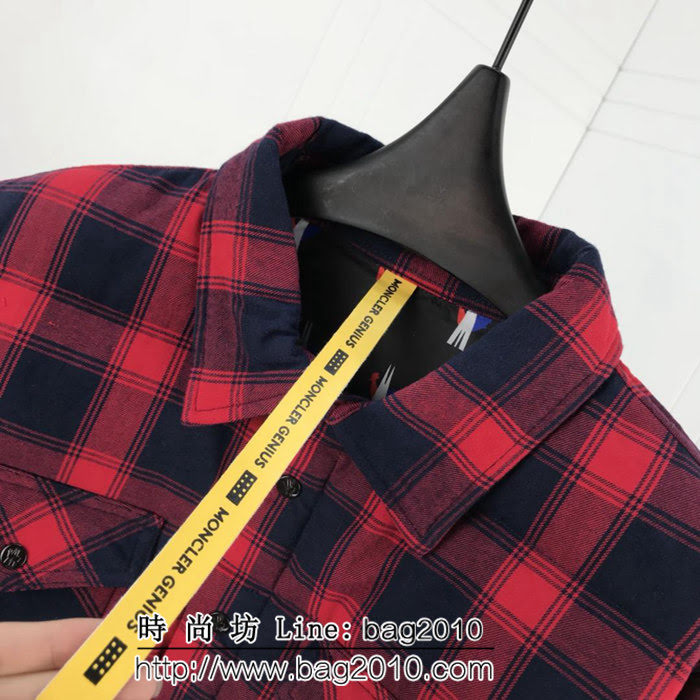 MONCLER蒙口 X 藤原浩聯名合作系列 18秋冬新款 男女同款 格子羽絨服 ydi2011